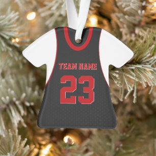 Basket-ball Sport Jersey Black Red