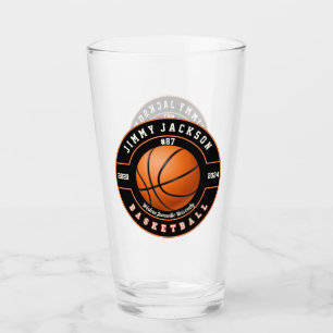 Basket-ball Sports Bière Pint Soda Verre Verre Dri