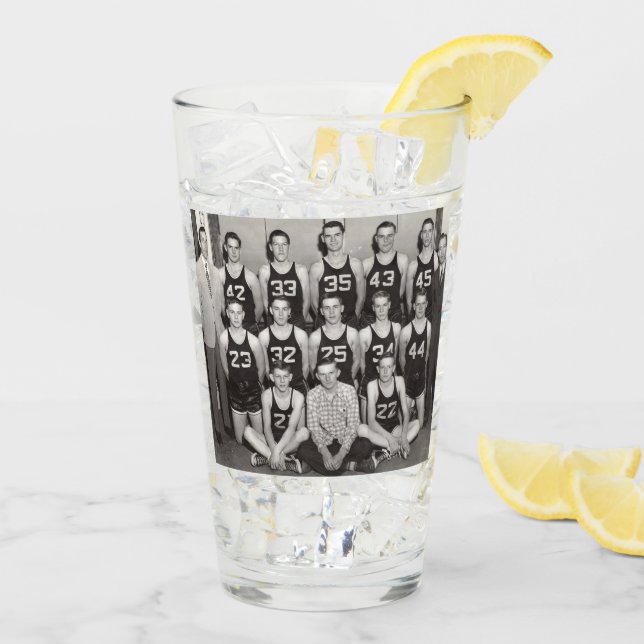 Basket-ball, verre (Dos glace)