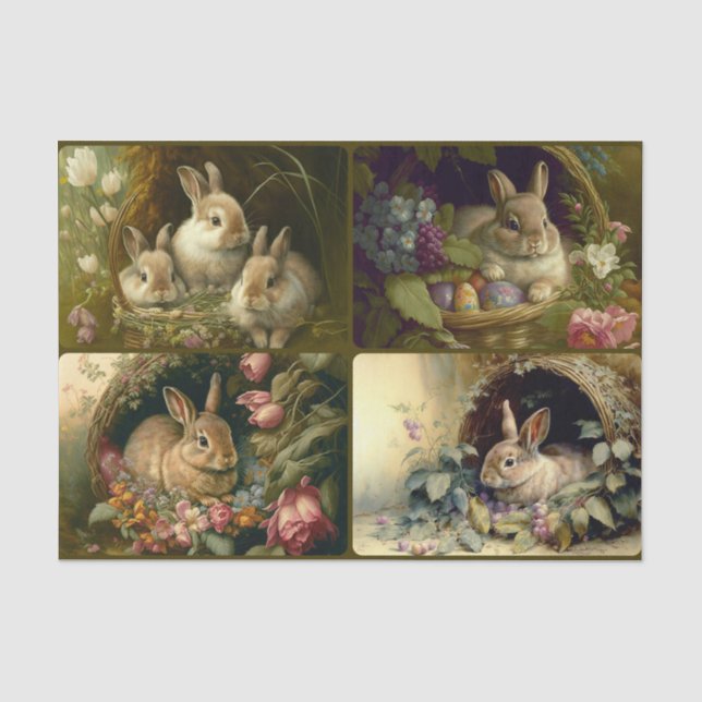 Basket Bunnies Seidenpapier (Vorderseite)