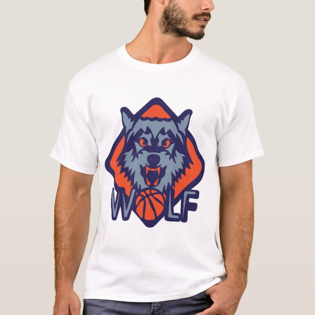 BASKET LOGO TIERSPORT WOLF T-Shirt (Vorderseite)