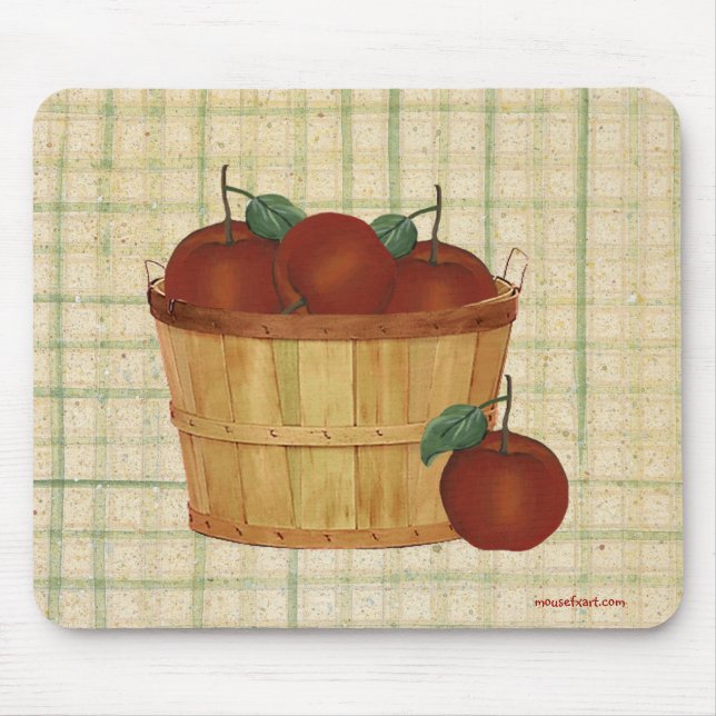 Basket Of Apples Mousepad (Vorne)