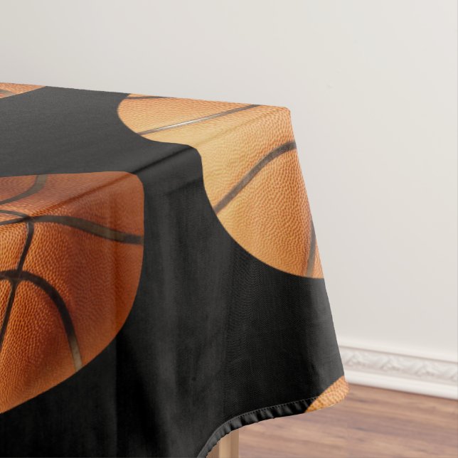 Basket Orange Sur Noir, Grande Nappe (In Situ)