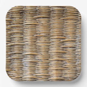 Basket Weave Macro Pappteller