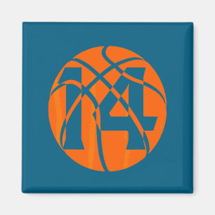 Basketball 14 Jahre alte Geburtstags-Spieler Team  Magnet