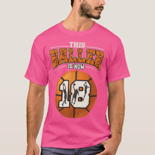 Basketball 18. Geburtstag Shirt Girl Boy Bball 18