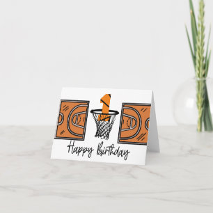 Basketball 1er Anniversaire Carte pour Joueur Bébé