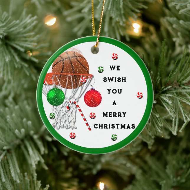 Basketball 2023 Keepake Keramik Ornament (Baum)