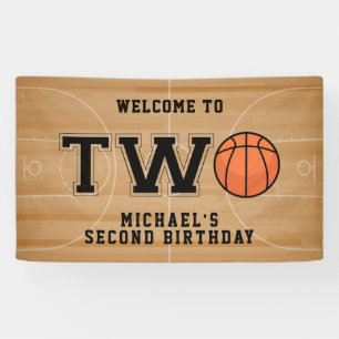 Basketball 2. Geburtstag Banner