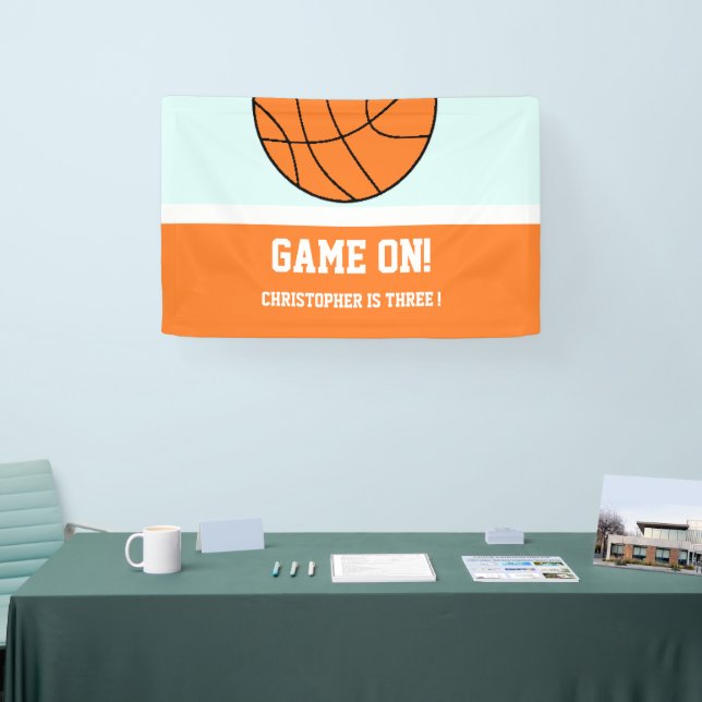 Basketball 3 Geburtstag Banner (Messe)