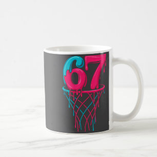 Basketball 67 6 7 Seven Drip Six Gen Alpha Kaffeetasse