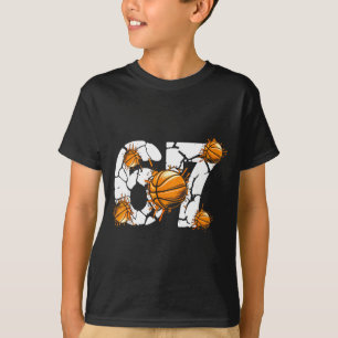 Basketball 67 Sechs Sieben 6 7 Kinder Lustig Gen A T-Shirt