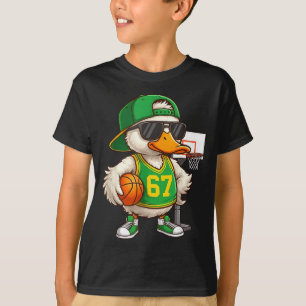Basketball 67 Sechs Sieben Lustiges Basketball-Mem T-Shirt