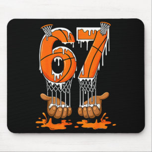 Basketball 67 Sechs Sieben Lustiges Gen Alpha Meme Mousepad