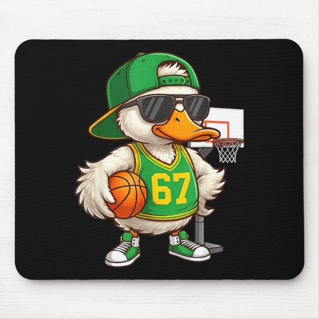Basketball 67 Six Seven Funny Basketball Meme Drip Mousepad (Vorne)