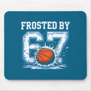 Basketball 6 Frosted 7 67 Winter Seven Six Lächeln Mousepad
