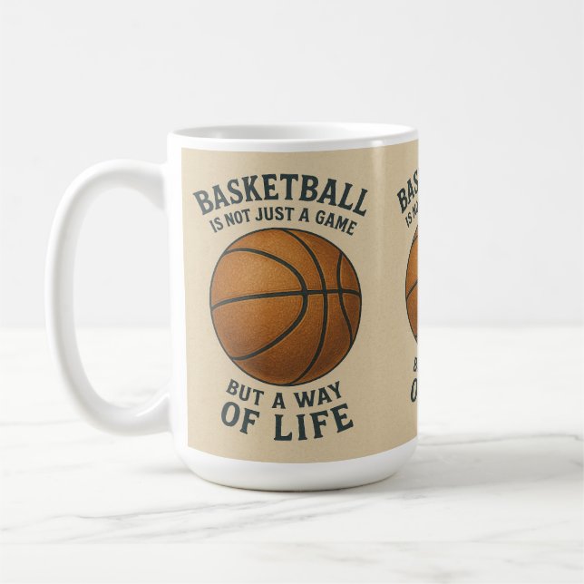Basketball, a way of life! kaffeetasse (Links)
