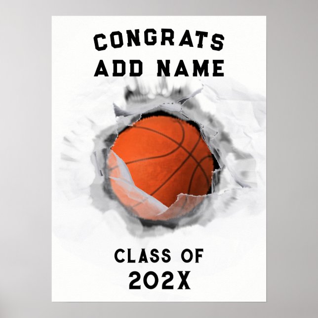 Basketball Abschluss 2023 Poster (Vorne)