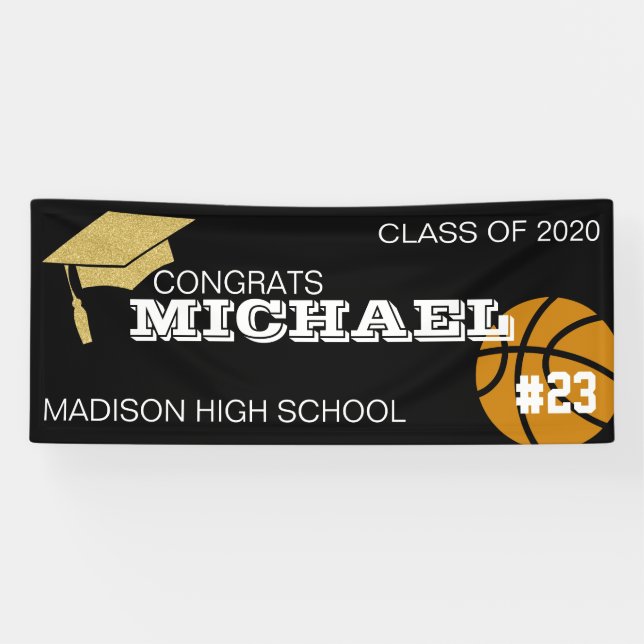 Basketball-Abschluss-Banner Banner (Horizontal)