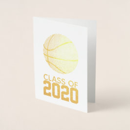 Basketball-Abschluss Folienkarte
