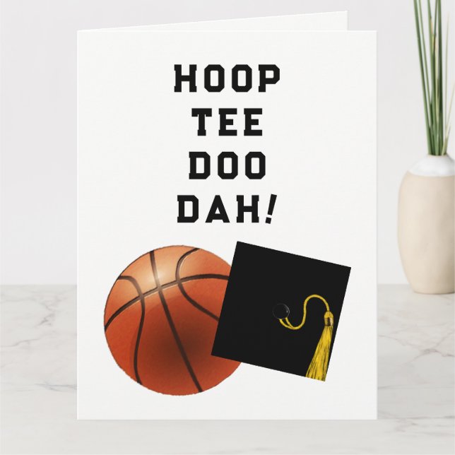 Basketball-Abschluss-Karte Karte (Vorderseite)