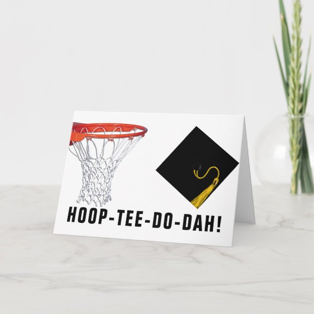 Basketball-Abschluss-Karte Karte (Vorderseite)