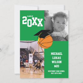 Basketball Abschluss Sportgrün Ankündigung