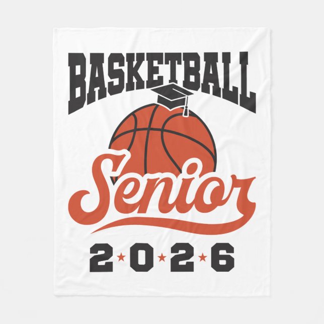 Basketball-Absolvent 2026 Fleecedecke (Vorderseite)