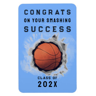 Basketball-Absolventen-Magnet für Glückwünsche Magnet