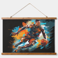 Basketball Action Sport Malerei Abstrakte Kunst