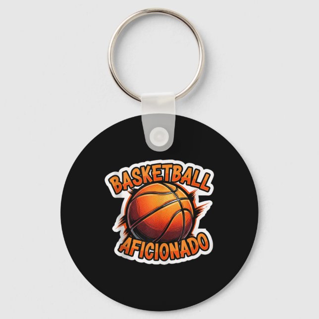 Basketball Aficionado Trainer Lover Experte Spiele Schlüsselanhänger (Vorderseite)