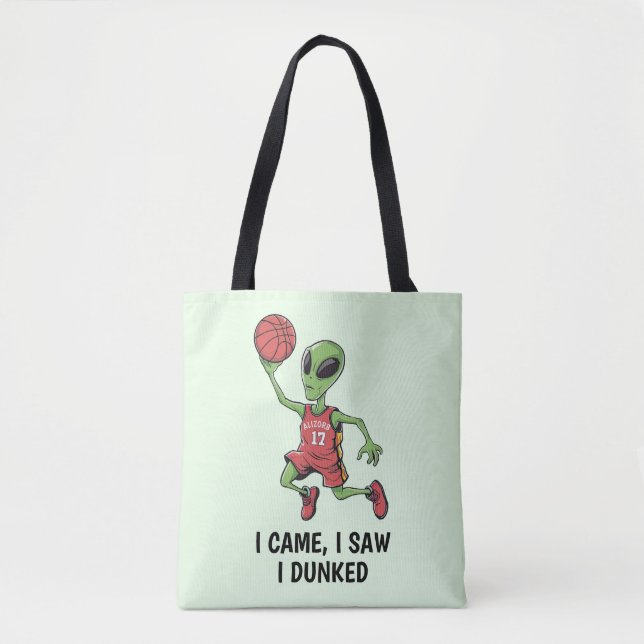 Basketball-Alien Tasche (Vorderseite)