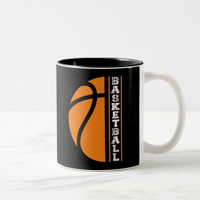 Basketball - Alles ist Leben Zweifarbige Tasse (Rechts)