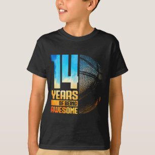 Basketball Alt 14. Basketball 14 Jahre Spieler Lau T-Shirt
