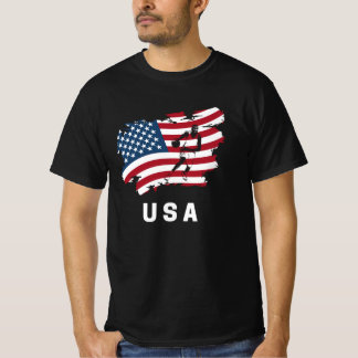Basketball Amerikanische USA-Flagge 2021 T-Shirt