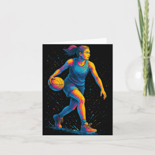 Basketball & Amp; Basketball Grafik _ Frauen, Mädc Karte