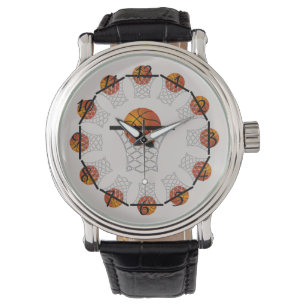 Basketball and hoop watch armbanduhr