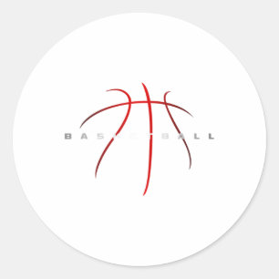 Basketball Apparel - Basketbal Art Runder Aufkleber