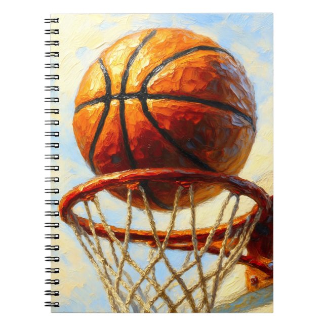 Basketball Art Notebook - Sports Design Journal (Devant)