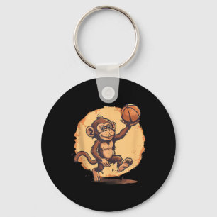 Basketball-Artwork-Basketball-Spieler Zeichne Nied Schlüsselanhänger