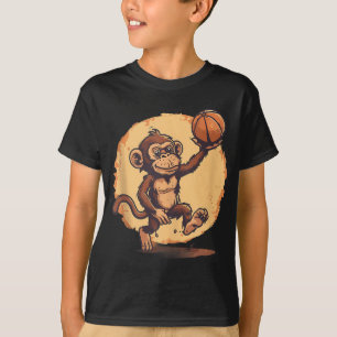 Basketball-Artwork-Basketball-Spieler Zeichne Nied T-Shirt