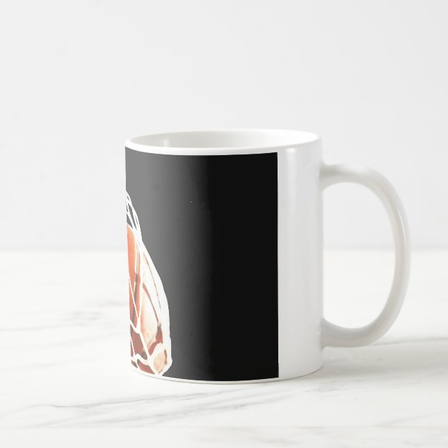 Basketball-Artwork Kaffeetasse (Rechts)
