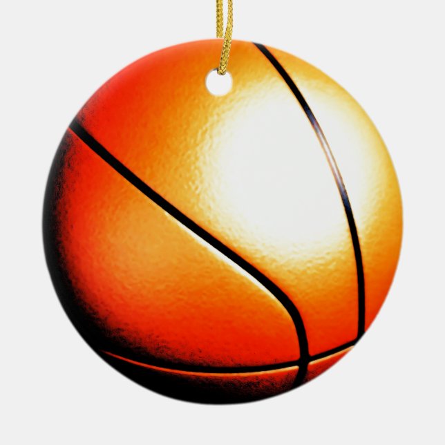 Basketball-Artwork Keramikornament (Vorne)
