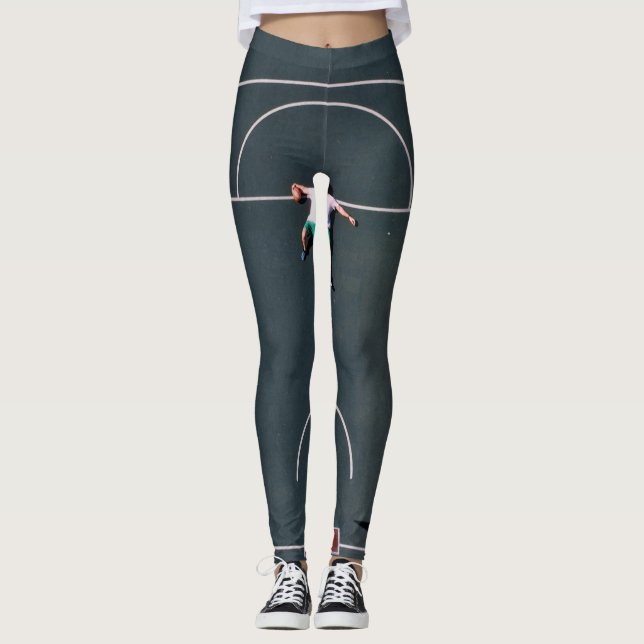 Basketball-Artwork Leggings (Vorderseite)