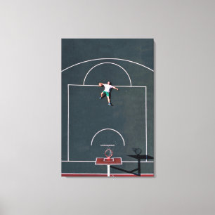 Basketball-Artwork Leinwanddruck