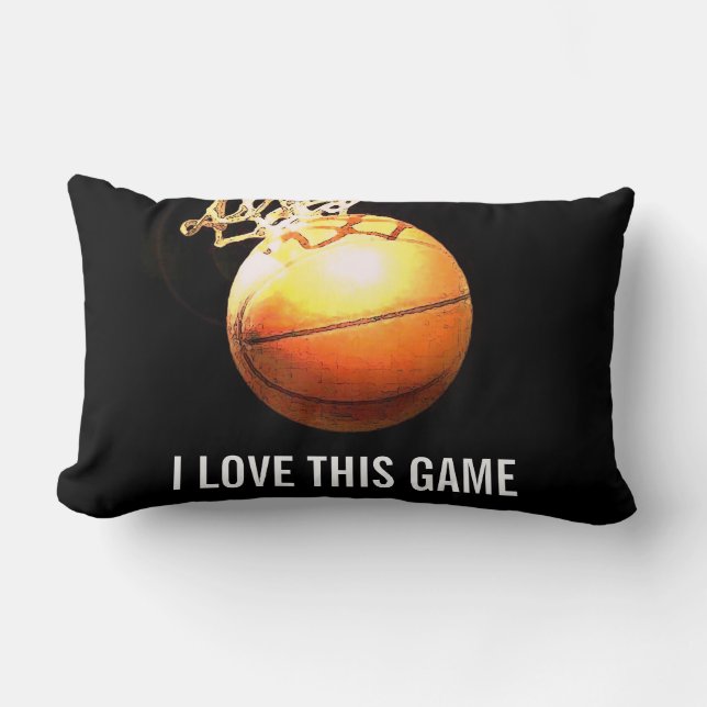 Basketball-Artwork Lendenkissen (Vorderseite)