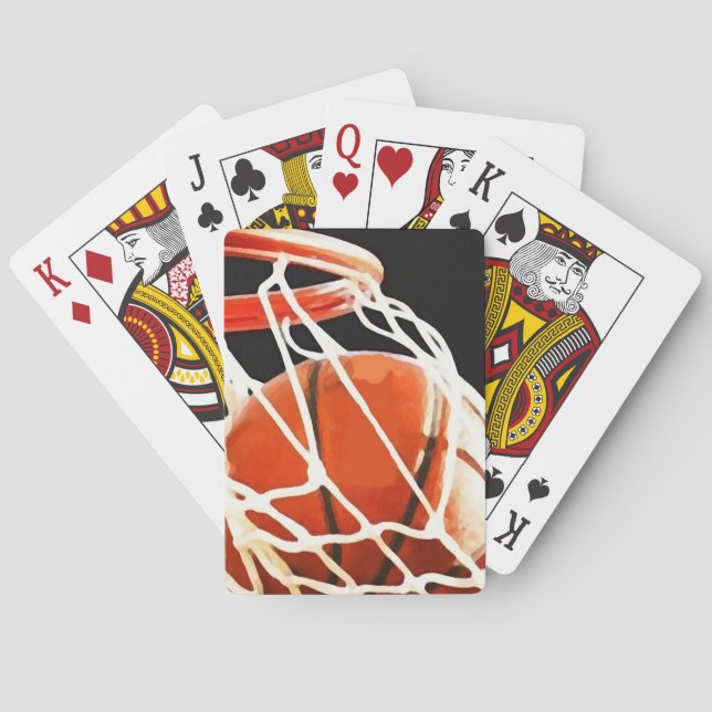 Basketball-Artwork Spielkarten (Rückseite)