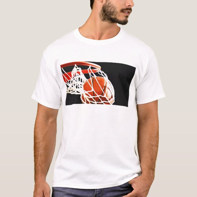 Basketball-Artwork T-Shirt (Vorderseite)