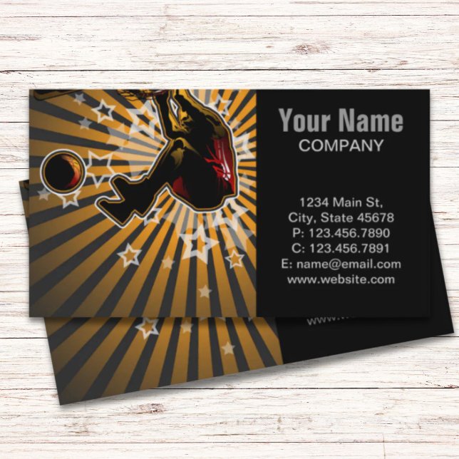 Basketball Athlete Visitenkarte (Basketball Athlete Business Card)