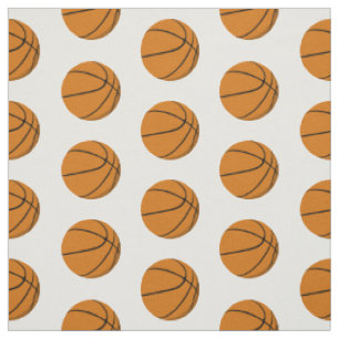 Basketball auf beliebigem Farbhintergrund Stoff